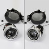 Fits 06-08 Ram 1500 06-09 2500 3500 Black Headlights + Smoke Halo Fog Lights