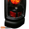 Fit 1999-2002 Dodge Ram Sport Model Pickup Black Headlights+Tail Lights Lamps