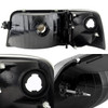 Fit 1993-1997 Ford Ranger Black Headlights+Turn Signal Corner Lights Replacement
