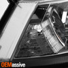 Pair Headlight Replacement For 2008-2012 Honda Accord 2Door Coupe Halogen Chrome