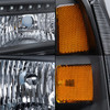 Fit 05-07 Ford F250 F350 F450 F550 Superduty Black Replacement Led Headlights