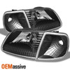 Fit 1997-2003 F150 1997-2002 Expedition Black Headlights +Corner 1998 1999 2000