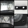 Fits 94-98 C10 C/K Silverado Tahoe Suburban Black Headlights+Corner+Bumper Light