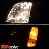 For 2000-2005 Cadillac Deville OE Style Headlights Left+Right Pair w/ Amber Side