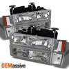 For 1994-98 C/K 1500/2500/3500 Tahoe Suburban Headlights +Corner + Bumper Lights