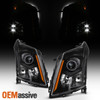 For 10 2011 2012 2013 2014 2015 2016 Cadillac SRX Halogen Projector Headlight BK