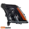 For 10 2011 2012 2013 2014 2015 2016 Cadillac SRX Halogen Projector Headlight BK