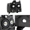 Fit Black Smoke 07-14 Suburban Tahoe Headlights Lamps+LED Tail Light Replacement