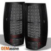 Fit Black Smoke 07-14 Suburban Tahoe Headlights Lamps+LED Tail Light Replacement