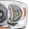 Fit 07-08 Dodge Ram 1500 2007-2009 Ram 2500 3500 Clear Headlights+Red Tail Light