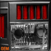 Fit 00-06 Chevy Suburban Tahoe Black Headlights+Bumper+LED Tail Lights
