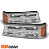 For 03-06 Silverado Avalanche 07 Classic Chrome Headlight + LED Bumper+ Fog Lamp