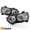 Fits 2012-2016 Chevy Sonic Chrome Halogen Headlights Complete Replacement Set