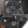Fits 2009-2020 Dodge Journey Black Passenger Right Side Headlight Replacement