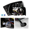 Fits 2002-2005 A4/S4 4Dr Black Bezel Projector Headlight+ Black LED Tail Lights