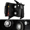 Fit 07-13 Silverado 1500 2500HD 3500HD Black LED Headlights+Smoked Fog Lights