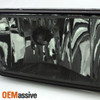 Fit 07-13 Silverado 1500 2500HD 3500HD Black LED Headlights+Smoked Fog Lights
