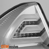 Fits 06-13 Impala Chrome Clear Headlights Replacement + Clear LED Tail Lights