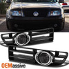 Fits 1999-2005 VW Jetta Smoke Bumper Fog Lights Lamps w/Switch + Bulbs + Bezel