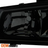 Fit 2003-06 Silverado Black Smoked Headlights Bumper Lights+Dark Red Tail lights