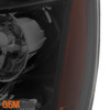 Fit Black Smoked 07-14 Suburban Tahoe Headlights Lamps+C-Shape LED Tail Lamp