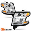 For 2015-2020 Chevy Suburban Tahoe OE Style Headlights Lamps Chrome Left+Right