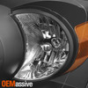 Fits 2006 Ram Pickup Crystal Black Headlights+Black LED Tail Lights Lamp