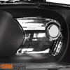 Fits 00-03 Sentra Sport Sedan JDM Black Crystal Headlights Front Lamps Pair Set
