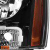 For 2007-13 14 Chevy Suburban Tahoe Avalanche Halogen Black Headlights Left Side