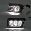 Fit  2015 2016 2017 2018 Ford F150 Pickup Black LED Bumper Fog Lights Pair 15-18