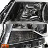 For 2015-2022 Chevy Colorado Halogen Type Black Headlight Driver Left Headlamp
