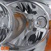 Fits 05-07 Dakota Chrome Clear Headlight Replacement + LED Fog Lights w/Switch