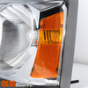 Fits 05-07 Dakota Chrome Clear Headlight Replacement + LED Fog Lights w/Switch