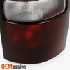For 2000-2006 Suburban Tahoe Smoke Headlight +Bumper +Dark Red Smoked Tail Light