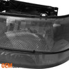 For 2000-2006 Suburban Tahoe Smoke Headlight +Bumper +Dark Red Smoked Tail Light