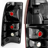Fit 1999-2002 Chevy Silverado Black Smoke Headlights+Bumper+Dark Red Tail Lights