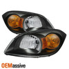 Fit 2005-2010 Chevy Cobalt 07-09 Pontiac G5 Black Headlights Left + Right light