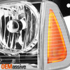 For 2006-2010 Dodge Charger Chrome Halogen Headlights Driver + Passenger Pair