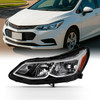 Fit 2016 2017 2018 2019 Chevy Cruze Sedan Driver Side Halogen Headlight - Left