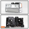 Fit 1994-98 Chevy C10 C/K Suburban Tahoe Silverado Headlights +LED Bumper+Corner