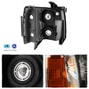 For 2007-2013 2014 Silverado 1500/2500HD/3500HD Smoked Headlight+ Smoke Fog Lamp