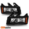 Fit Black 2004-2012 Chevy Colorado GMC Canyon Pickup Headlights Replacement