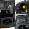 Fits 02-09 Trailblazer Smoked Smoke Headlights Replacement + Smoke Tail Lights