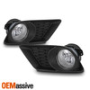 For 2011-2014 Dodge Charger Halogen Black Headlights + Chrome Bumper Fog Lights