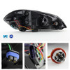 Black For 06-13 Impala 14-16 Limited Headlights + LED Tube Tail Brake Lamp Combo