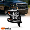 Fit [Halogen] 2015-2020 Suburban Tahoe LED Black Headlight Passenger Right Side