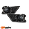 For 2011-2014 Dodge Charger Halogen Black Headlight + Smoke Bumper Fog Lamp Pair