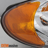 Fit 2001-2007 Dodge Caravan Chrome Amber Headlights + Rear Tail Lights Brake