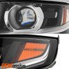Fit [Halogen] 2015-2020 Chevy Suburban Tahoe LED Black Headlights Replacement
