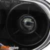 Fits 05-07 Chrysler 300C Black Bezel Headlights Pair + Black LED Tail Light Lamp